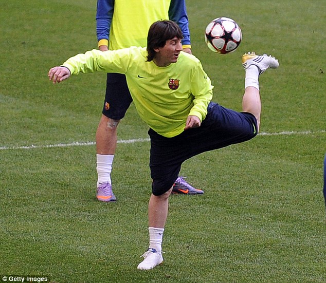 ... a far cry from the fresh faced, clear bodied youngster training here for Barcelona in 2010