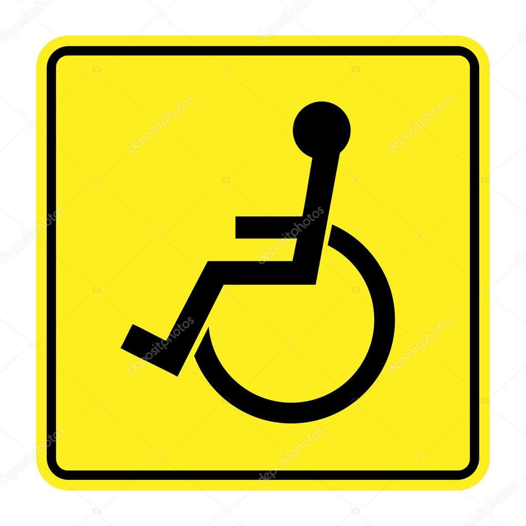 Знак инвалид колясочник направление