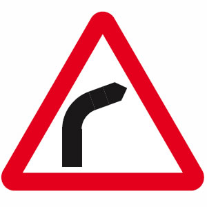 Bend to right sign