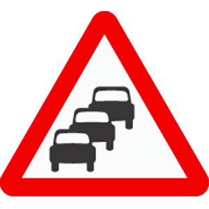 Queues likely road sign
